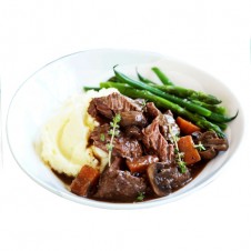 USDA prime beef cheeks ala Bourguignon by Bizu